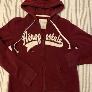 Aeropostale maroon hoodie
